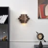 QAZQA Led-Wandleuchten|Wandleuchten*Moderne Wandleuchte Bronze inkl. LED 3-Stufen-Dimmbar - Lines
