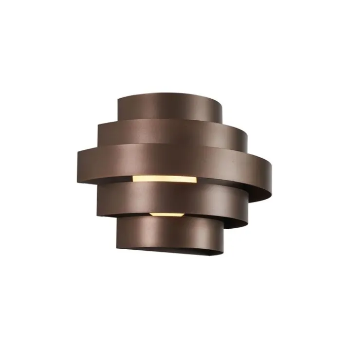 QAZQA Led-Wandleuchten|Wandleuchten*Moderne Wandleuchte Bronze inkl. LED 3-Stufen-Dimmbar - Lines