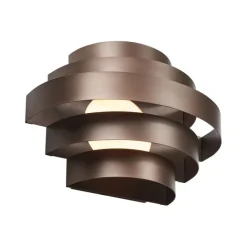 QAZQA Led-Wandleuchten|Wandleuchten*Moderne Wandleuchte Bronze inkl. LED 3-Stufen-Dimmbar - Lines