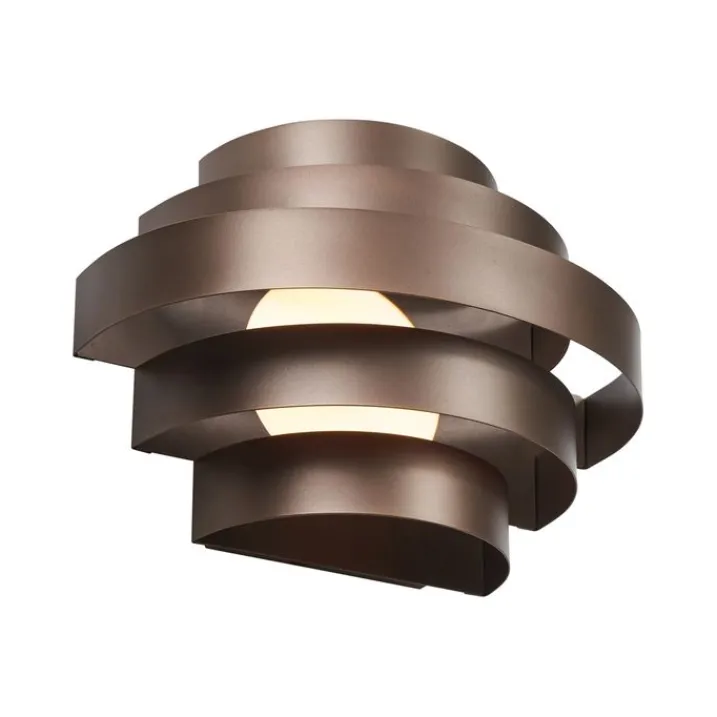QAZQA Led-Wandleuchten|Wandleuchten*Moderne Wandleuchte Bronze inkl. LED 3-Stufen-Dimmbar - Lines