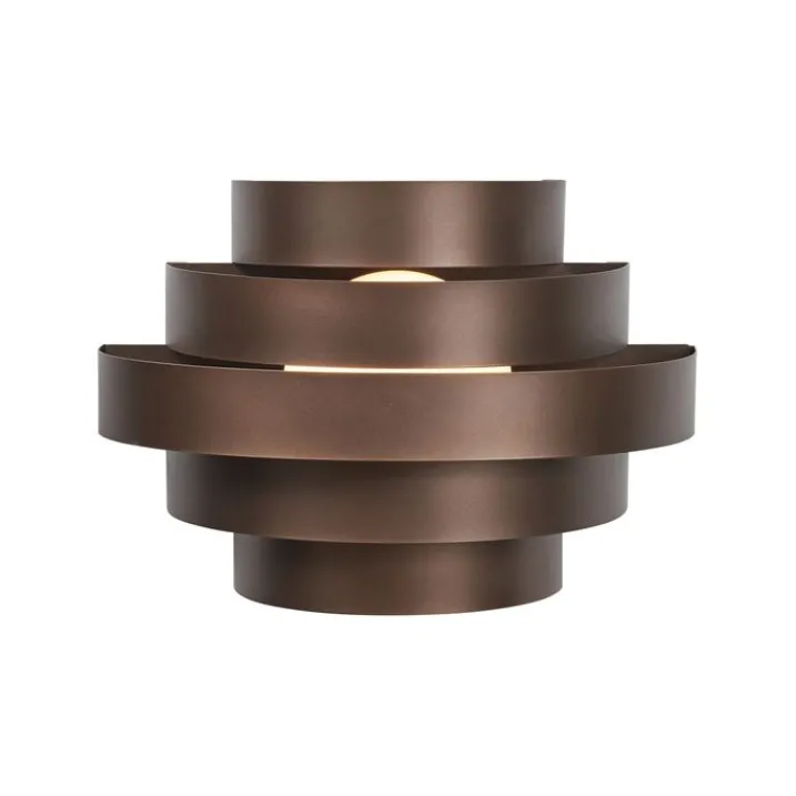QAZQA Led-Wandleuchten|Wandleuchten*Moderne Wandleuchte Bronze inkl. LED 3-Stufen-Dimmbar - Lines