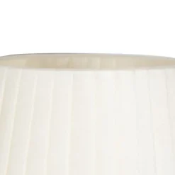 QAZQA Schlafzimmerlampen|Esszimmerlampen*Moderne Wandleuchte Bronze mit weißem Schirm - Pluk