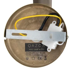 QAZQA Wandleuchten|Wohnzimmerlampen*Moderne Wandleuchte Bronze mit Glaskuppel