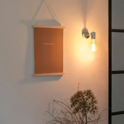 QAZQA Schlafzimmerlampen|Küchenlampen*Moderne Wandleuchte Chrom neigbar - Facil