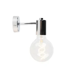 QAZQA Schlafzimmerlampen|Küchenlampen*Moderne Wandleuchte Chrom neigbar - Facil