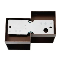 QAZQA Wandleuchten|Wohnzimmerlampen*Moderne Wandleuchte Dunkelbronze 2-flammig - Transfer Double