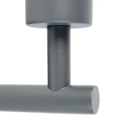 QAZQA Wandleuchten|Wohnzimmerlampen*Moderne Wandleuchte dunkelgrau 1-Licht mit Schalter - Combi