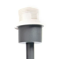 QAZQA Wandleuchten|Wohnzimmerlampen*Moderne Wandleuchte dunkelgrau 1-Licht mit Schalter - Combi