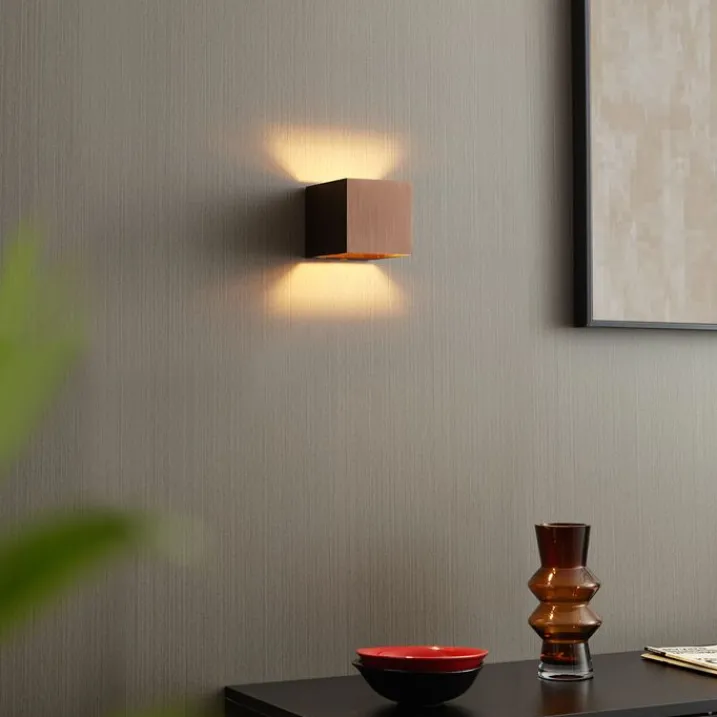 QAZQA Schlafzimmerlampen|Küchenlampen*Moderne Wandleuchte Dunkelbronze inkl. LED und Touch-Dimmer Wiederaufladbar - Joris