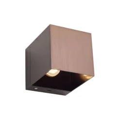 QAZQA Schlafzimmerlampen|Küchenlampen*Moderne Wandleuchte Dunkelbronze inkl. LED und Touch-Dimmer Wiederaufladbar - Joris