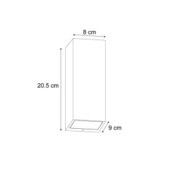 QAZQA Gartenbeleuchtung|Außenwandleuchten*Moderne Wandleuchte Dunkelgrün 2-flammig GU10 70mm IP54 - Baleno