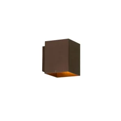 QAZQA Wandleuchten|Wohnzimmerlampen*Moderne Wandleuchte dunkelbronze quadratisch - Sola