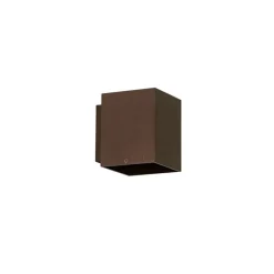 QAZQA Wandleuchten|Wohnzimmerlampen*Moderne Wandleuchte dunkelbronze quadratisch - Sola