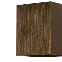 QAZQA Wandleuchten|Wohnzimmerlampen*Moderne Wandleuchte dunkelbronze quadratisch - Sola