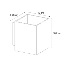 QAZQA Wandleuchten|Wohnzimmerlampen*Moderne Wandleuchte dunkelbronze quadratisch - Sola