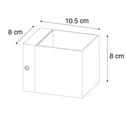 QAZQA Wandleuchten|Wohnzimmerlampen*Moderne Wandleuchte dunkelgrau - Transfer