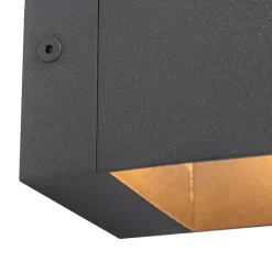 QAZQA Wandleuchten|Wohnzimmerlampen*Moderne Wandleuchte dunkelgrau - Transfer