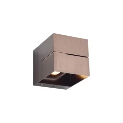 QAZQA Led-Wandleuchten|Akku Lampen*Moderne Wandleuchte Dunkelbronze inkl. LED und Touch-Dimmer Wiederaufladbar - Joris Groove