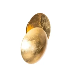 QAZQA Schlafzimmerlampen|Küchenlampen*Moderne Wandleuchte Gold Rund 20cm - Sunrise