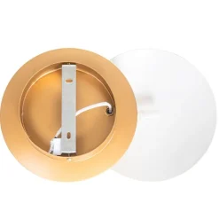 QAZQA Schlafzimmerlampen|Küchenlampen*Moderne Wandleuchte Gold Rund 20cm - Sunrise