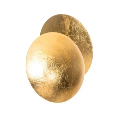 QAZQA Schlafzimmerlampen|Küchenlampen*Moderne Wandleuchte Gold Rund 20cm - Sunrise