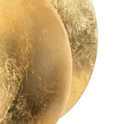 QAZQA Schlafzimmerlampen|Küchenlampen*Moderne Wandleuchte Gold Rund 20cm - Sunrise