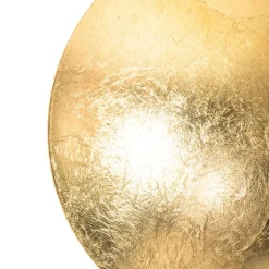 QAZQA Schlafzimmerlampen|Küchenlampen*Moderne Wandleuchte Gold Rund 20cm - Sunrise