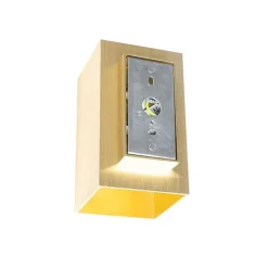 QAZQA Wandleuchten|Wohnzimmerlampen*Moderne Wandleuchte gold quadratisch - Sandy