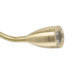 QAZQA Wandleuchten|Wohnzimmerlampen*Moderne Wandleuchte Gold mit Flexarm - Brescia Combi