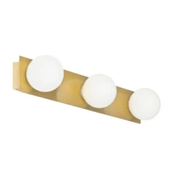QAZQA Badezimmerlampen|Wandleuchten*Moderne Wandleuchte gold 48 cm IP44 3-flammig - Cederic