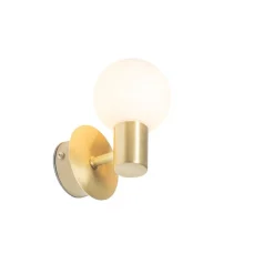 QAZQA Badezimmerlampen|Wandleuchten*Moderne Wandleuchte Gold IP44 - Cederic Up