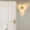 QAZQA Schlafzimmerlampen|Küchenlampen*Moderne Wandleuchte Gold mit Lichteffekt - Cube