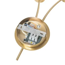 QAZQA Schlafzimmerlampen|Küchenlampen*Moderne Wandleuchte Gold mit Opalglas 2-flammig - Athens