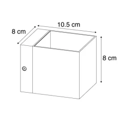 QAZQA Schlafzimmerlampen|Küchenlampen*Moderne Wandleuchte Gold mit Lichteffekt - Transfer