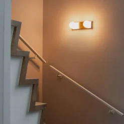 QAZQA Badezimmerlampen|Wandleuchten*Moderne Wandleuchte gold 28 cm IP44 2-flammig - Cederic