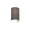 QAZQA Wandleuchten|Wohnzimmerlampen*Moderne Wandleuchte grau - Simple Drum Jute