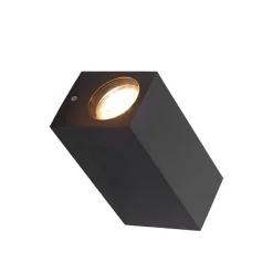 QAZQA Gartenbeleuchtung|Außenwandleuchten*Moderne Wandleuchte grau IP44 - Baleno II