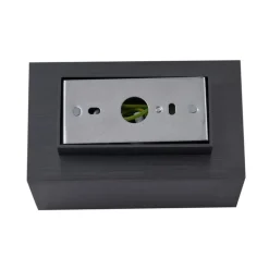 QAZQA Wandleuchten|Wohnzimmerlampen*Moderne Wandleuchte in Gunmetal-Optik, quadratisch, 2-flammig GU10 50mm - Sandy