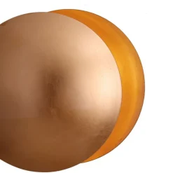 QAZQA Wandleuchten|Wohnzimmerlampen*Moderne Wandleuchte Kupfer 34,5 cm 2-flammig - Sunrise