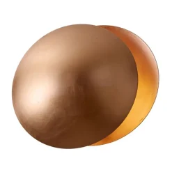 QAZQA Wandleuchten|Wohnzimmerlampen*Moderne Wandleuchte Kupfer 34,5 cm 2-flammig - Sunrise