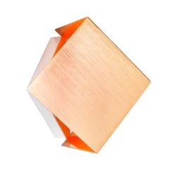 QAZQA Küchenlampen|Wandleuchten*Moderne Wandleuchte Kupfer mit Lichteffekt - Cube