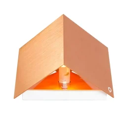 QAZQA Küchenlampen|Wandleuchten*Moderne Wandleuchte Kupfer mit Lichteffekt - Cube