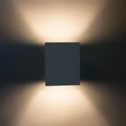 QAZQA Schlafzimmerlampen|Küchenlampen*Moderne Wandleuchte quadratisch weiß - Sola