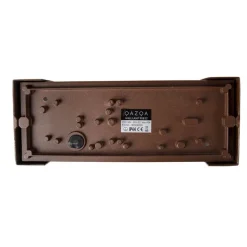 QAZQA Gartenbeleuchtung|Außenwandleuchten*Moderne Wandleuchte rostbraun IP44 - Hurricane 1