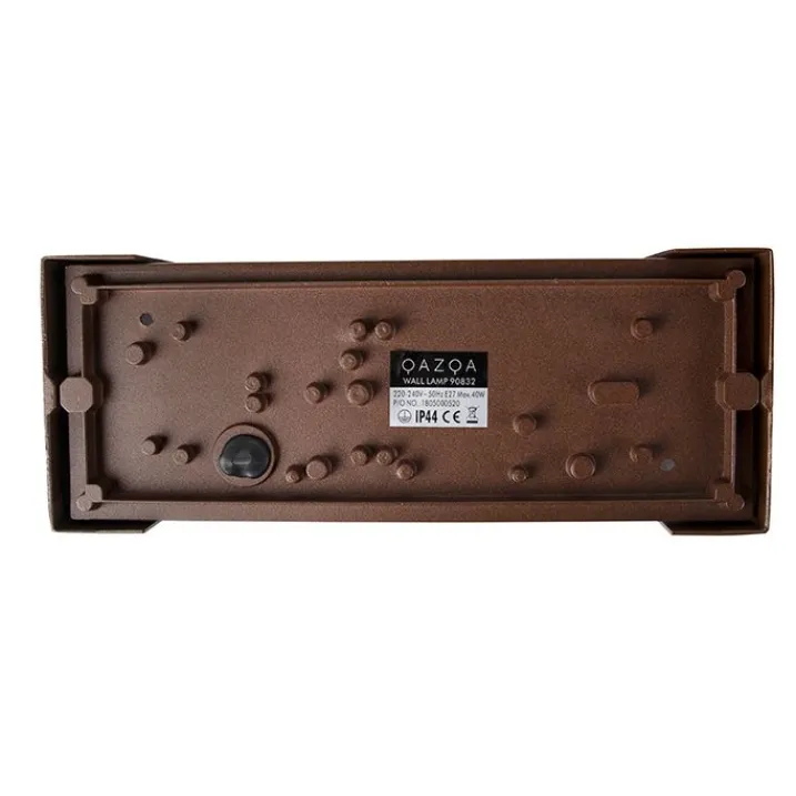 QAZQA Gartenbeleuchtung|Außenwandleuchten*Moderne Wandleuchte rostbraun IP44 - Hurricane 1
