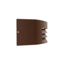 QAZQA Gartenbeleuchtung|Außenwandleuchten*Moderne Wandleuchte rostbraun IP44 - Hurricane 1