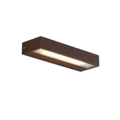 QAZQA Gartenbeleuchtung|Led-Außenleuchten*Moderne Wandleuchte rostbraun inkl. LED IP65 - Hannah