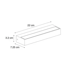 QAZQA Gartenbeleuchtung|Led-Außenleuchten*Moderne Wandleuchte rostbraun inkl. LED IP65 - Hannah