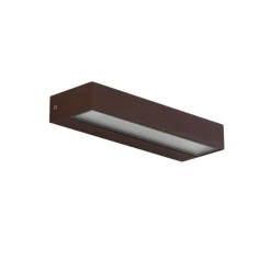QAZQA Gartenbeleuchtung|Led-Außenleuchten*Moderne Wandleuchte rostbraun inkl. LED IP65 - Hannah
