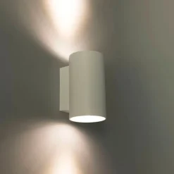 QAZQA Schlafzimmerlampen|Küchenlampen*Moderne Wandleuchte rund weiß - Sandy